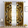 Blackout Curtains with Golden Mandala Pattern, 2-Pack, 66 x 90 in view 4