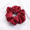 3-Pack Women's Satin Hair Scrunchies, Burgundy view 2