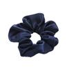 3-Piece Women's Satin Scrunchie Hair Ties, Navy Blue view 1