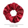 6-Piece Women's Satin Scrunchies, Champagne view 3