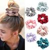 6-Piece Women's Satin Scrunchies, Champagne view 4