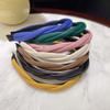 2-Piece Leather Headbands, Two-Strand Braided, Black + Green view 3