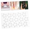 WOONEKY Silver Self-Adhesive Resin Face Gems for Festivals and Parties view 4