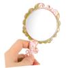 FOMIYES 2 Sets Vintage Metal Handheld Makeup Mirror with Handle and Comb view 3
