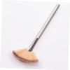 Fan Makeup Brush T-01-453 with Wooden Handle and Nylon Bristles view 3