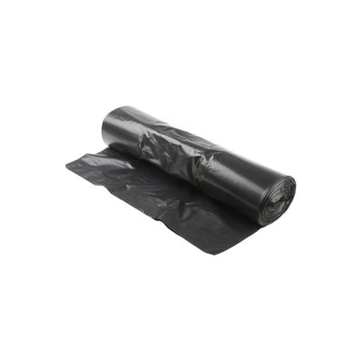 Homa Set of 10 50 L Trash Bags with Drawstrings, Black