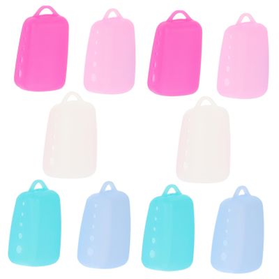 FRCOLOR 20-Piece Toothbrush Head Covers, Portable Silicone Travel Cases