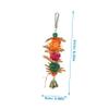 Yardwe 6-Piece Rattan Toys for Parrots, Hanging Chew Toys with Bells for Small Birds, Budgies, and Cockatiels view 3