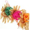 Yardwe 6-Piece Rattan Toys for Parrots, Hanging Chew Toys with Bells for Small Birds, Budgies, and Cockatiels view 4