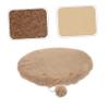 Happyyami Round Cat Sleeping Cushion with Non-Slip Bottom view 2