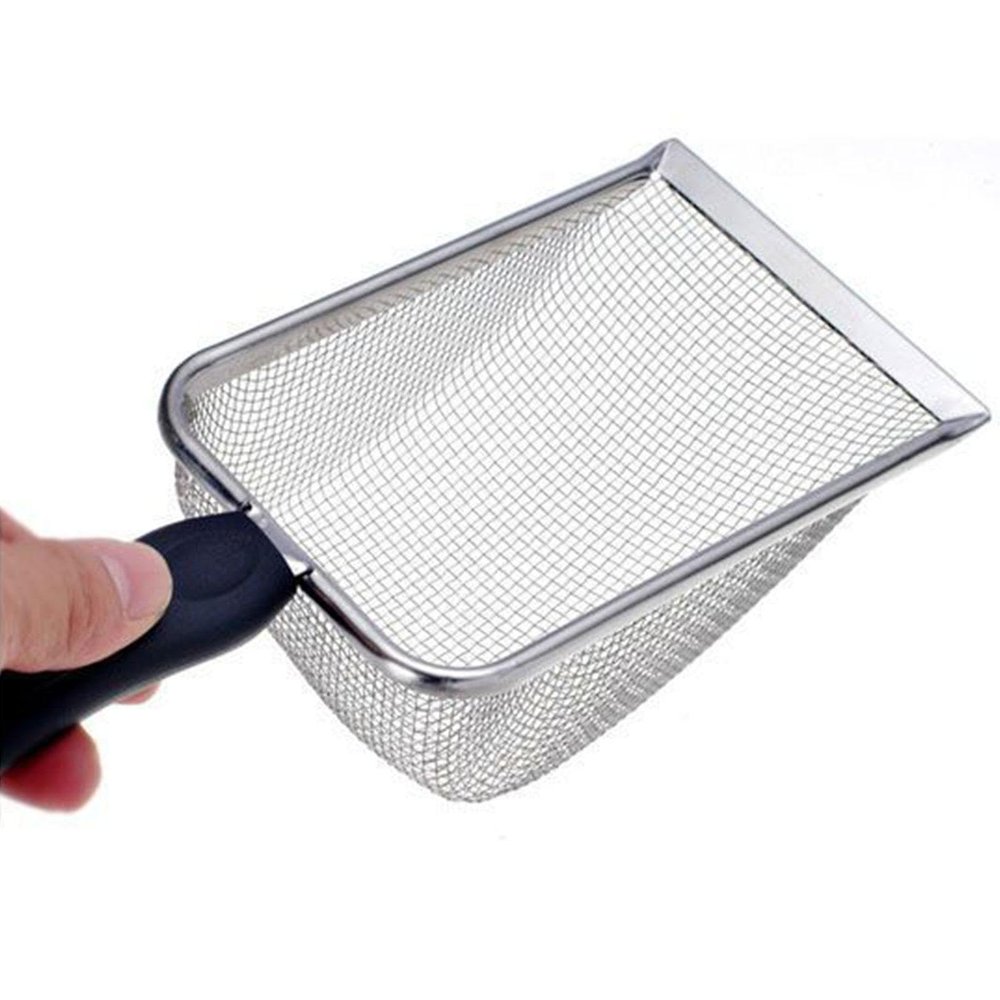 Cat Litter Scoop - Metal Poop Scoop with Long Handle