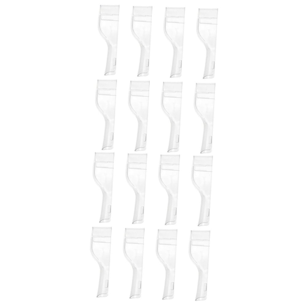 FRCOLOR 16-Piece Reusable Plastic Toothbrush Head Protective Covers