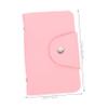 SKISUNO Pink PU Nail Stamping Plate Storage Bag, 20 Slots view 2