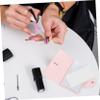 SKISUNO Pink PU Nail Stamping Plate Storage Bag, 20 Slots view 4
