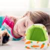 Hamster Bed Hideaway - Stylish Semi-Closed Hedgehog Bed with Carrot Pattern view 2
