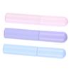 3-Piece Round Silicone Lip Brushes with Caps for Precise Application view 1