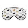 Sleep Mask for Sleeping, Cute Cat Design, Filled with High-Quality Mulberry Silk, Soft and Breathable Silk Eye Mask view 2