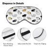 Sleep Mask for Sleeping, Cute Cat Design, Filled with High-Quality Mulberry Silk, Soft and Breathable Silk Eye Mask view 3