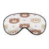 Cute Bear Sleep Mask, Silk Satin Eye Cover with Adjustable Band view 1