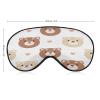 Cute Bear Sleep Mask, Silk Satin Eye Cover with Adjustable Band view 2