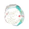 Coral and Teal Arrows Print Shower Cap view 2