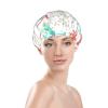 Coral and Teal Arrows Print Shower Cap view 3