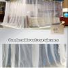 FZZIBQYR Luxury Summer Bed Canopy with Stainless Steel Holder, Thickened Dense Curtains, Wind- and Dust-Resistant (Color: A3, Size: 150 x 200 x 200 cm) view 3