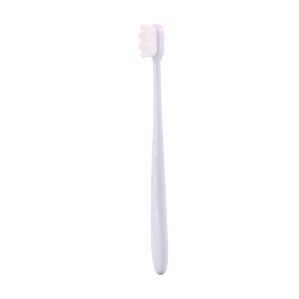 Micro Nano Toothbrush with Soft Bristles for Oral Cleaning, White