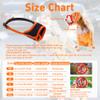 Seyezo Soft Breathable Dog Muzzle, Air-Mesh Nylon, Adjustable, Orange, XXL view 3