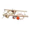 Yardwe Wooden Bird Toy Hanging Ladder with Swing Function view 1