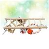 Yardwe Wooden Bird Toy Hanging Ladder with Swing Function view 4