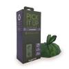 HugglePets Pick It Up Large Dog Waste Bags with Tie Handles, 21 Rolls of 15 Bags, 315 Bags Total, Lavender-Scented, 65% Recycled, Green view 1
