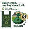 HugglePets Pick It Up Large Dog Waste Bags with Tie Handles, 21 Rolls of 15 Bags, 315 Bags Total, Lavender-Scented, 65% Recycled, Green view 4
