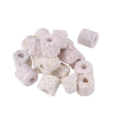 Aquarium Filter Rings for Biological Filtration, 500 g, Highly Porous, White