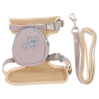 Kisangel Adjustable Cat Harness with Leash, Escape-Resistant Soft Harness for Kittens and Small Cats