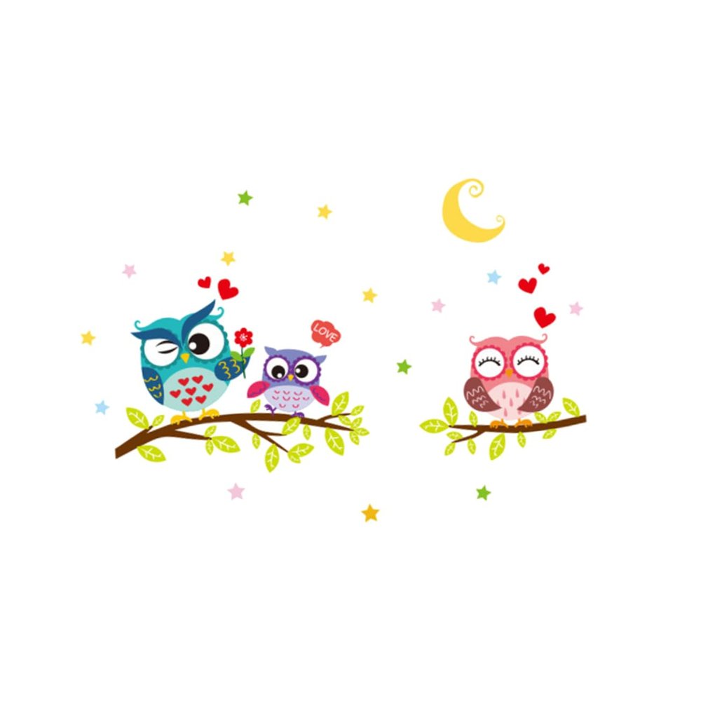 Removable Owl Wall Decals for Kids’ Rooms and Bedrooms