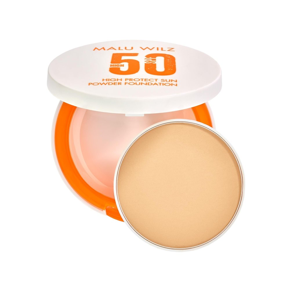 Malu Wilz High Protect Sun Powder Foundation SPF 50 Refill No. 60 Cool Beige, 9.5 g