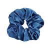 Whakano 2-Pack Satin Hair Ties for Women, Soft Stretch Fabric, Thick Elastic Ponytail Accessories, 12 Colors, Blue view 1