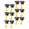 Ciieeo 12-Piece Yellow Graduation Cake Topper Set view 1