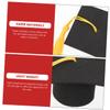 Ciieeo 12-Piece Yellow Graduation Cake Topper Set view 3