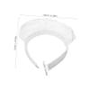 HAKIDZEL Elegant Women's Maid-Style Headband, White Fabric and Plastic, for Parties and Cosplay view 4