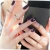 Mikinona Letter Nail Charms with Rhinestones view 4