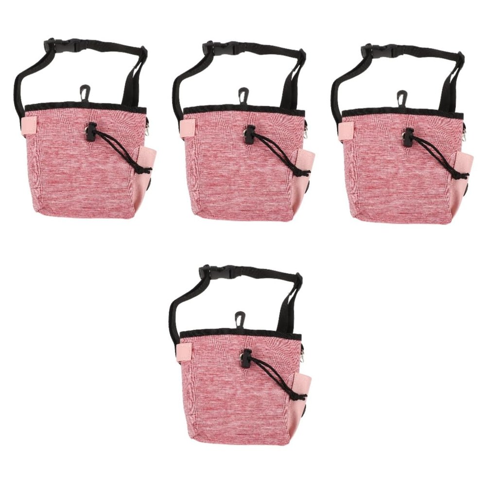 Supvox 4-Piece Dog Training Treat Bag Set, Portable Waist Bags for Snacks and Accessories