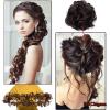 Messy Bun Hairpiece, 80 cm Long, Curly Ponytail Extension view 3