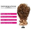 Messy Bun Hairpiece for Women, Wavy Curly Ponytail Extension view 3