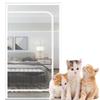 Reinforced Cat Screen Door for Balcony Doors, 130 x 220 cm, White, 100 x 200 cm view 1