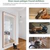 Reinforced Cat Screen Door for Balcony Doors, 130 x 220 cm, White, 100 x 200 cm view 2
