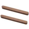 HDJNal Walnut Wood Drawer Pulls, Vintage Shabby-Chic, 160 mm Center-to-Center, 2-Pack view 1