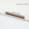 HDJNal Walnut Wood Drawer Pulls, Vintage Shabby-Chic, 160 mm Center-to-Center, 2-Pack view 2