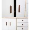 HDJNal Walnut Wood Drawer Pulls, Vintage Shabby-Chic, 160 mm Center-to-Center, 2-Pack view 3